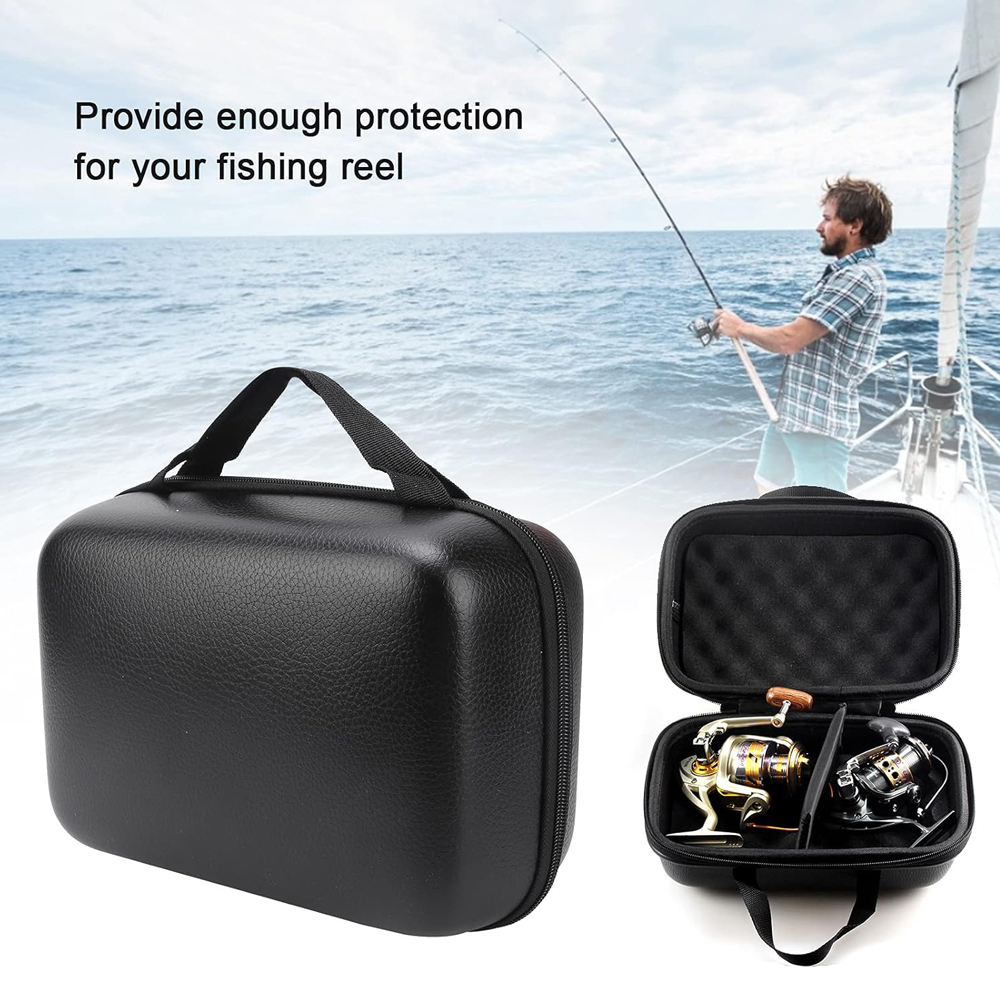 Fish Finder Case - PU Hard Shell Fishing Reel Bag