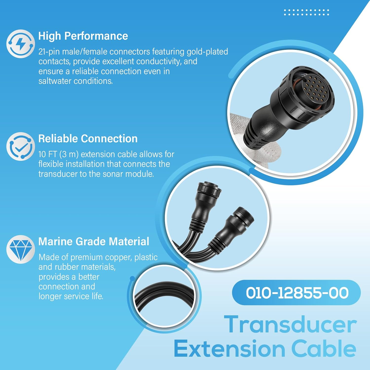 010-12855-00 Ship Transducer E - Fish Finder Cable review and price