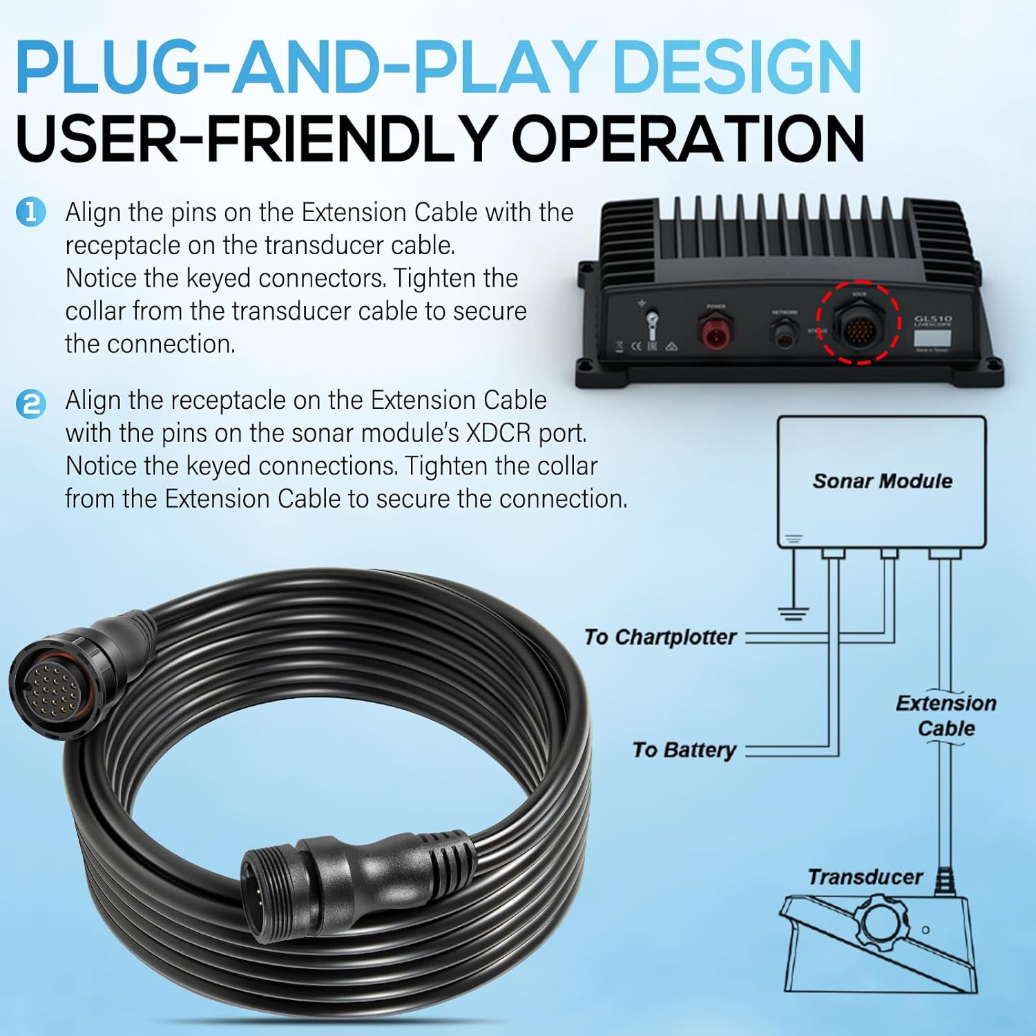 010-12855-00 Ship Transducer E - Fish Finder Cable review and price
