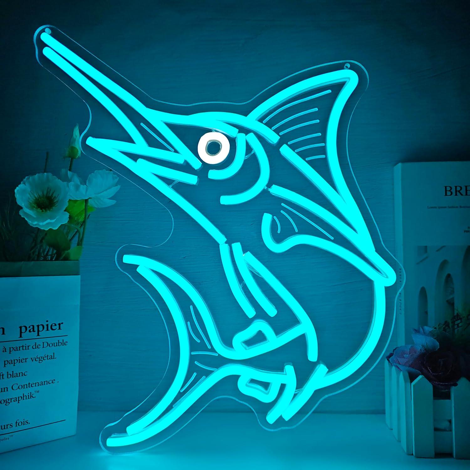 Marlin Fish Neon Sign Deep Sea - Fishing Light review and price