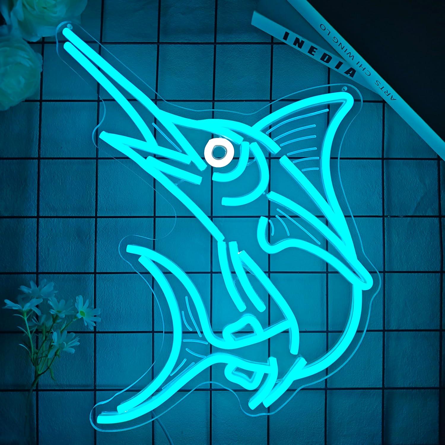 Marlin Fish Neon Sign Deep Sea - Fishing Light review and price