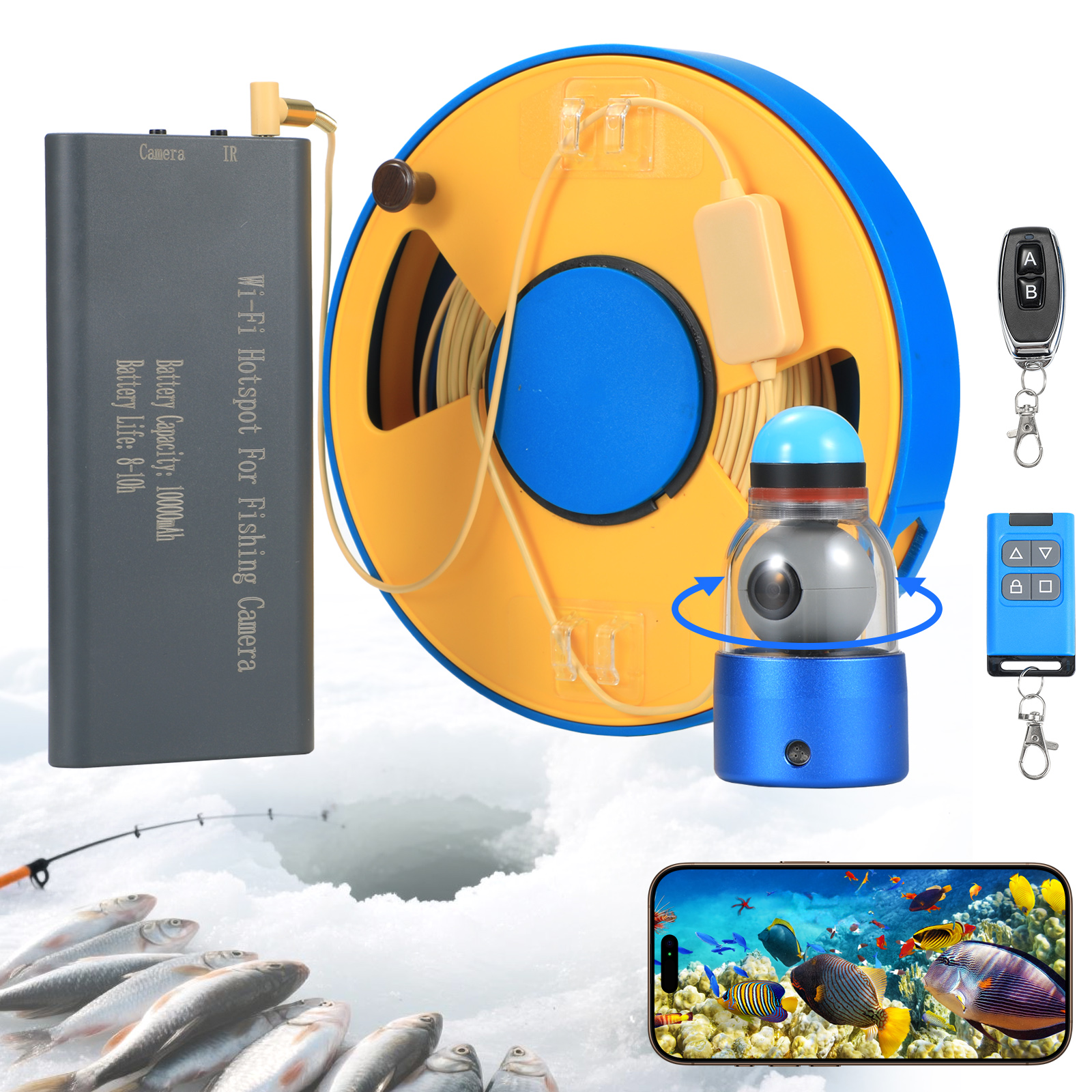 WIFI 360° Underwater Fishing C - Fish Finder Cable review and price