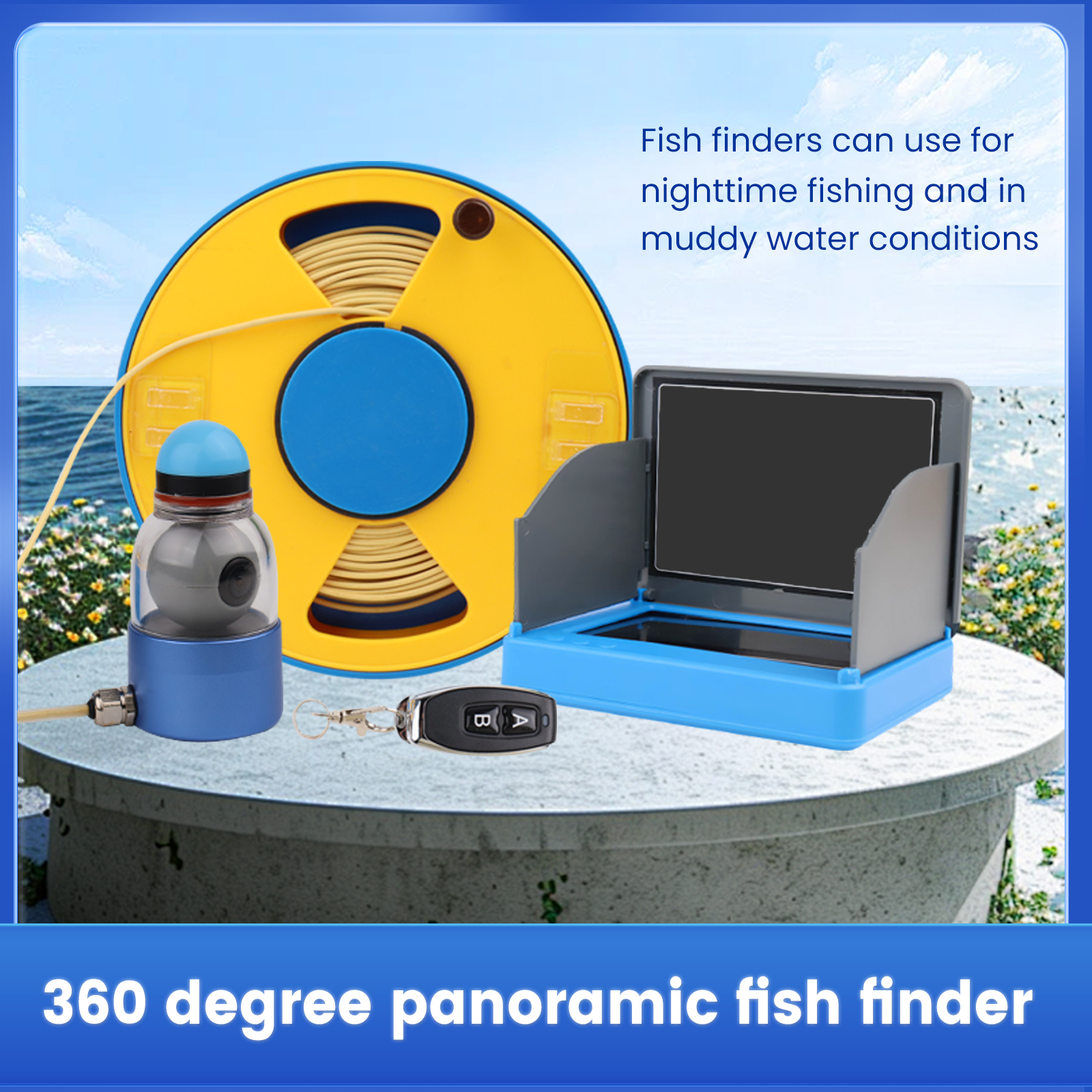 WIFI 360° Underwater Fishing C - Fish Finder Cable review and price