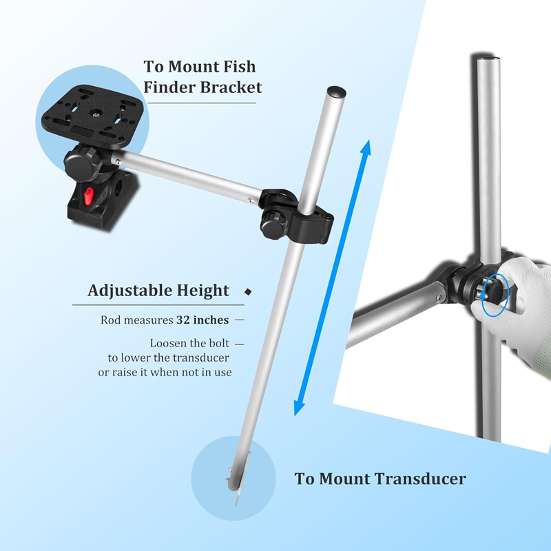 360° Rotation ,Marine Fish Fin - Fish Finder Transducer review and price